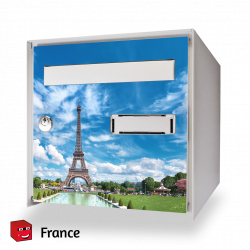 Sticker boîte aux lettres Tour Eiffel