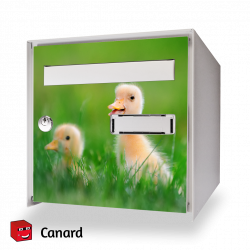 Sticker boîte aux lettres canard 6