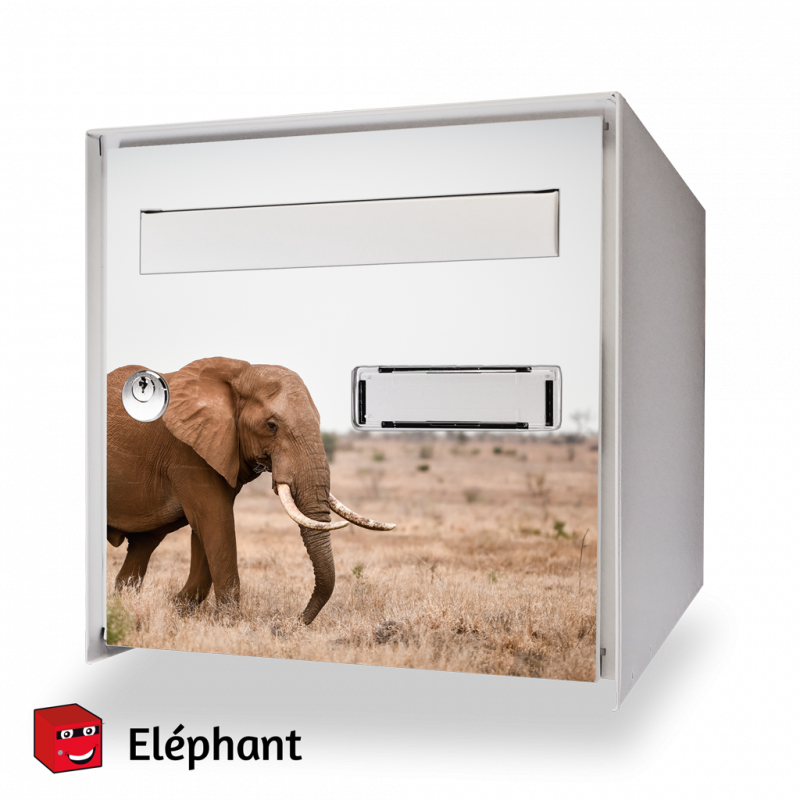 Sticker boîte aux lettres éléphant 1