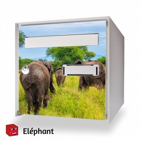 Sticker boîte aux lettres éléphant 4